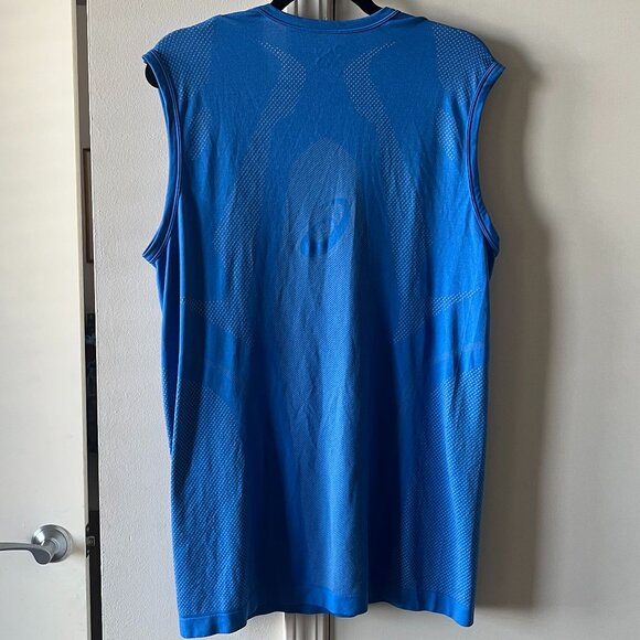 Asics Men’s Singlet XL Blue Lightweight Running Tank - Picture 4 of 5